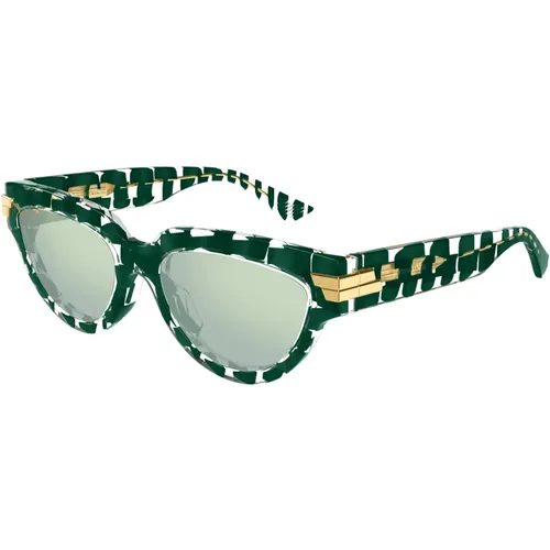 Stylische Sonnenbrille Bv1035S Farbe 008 , Damen, Größe: 55 MM - Bottega Veneta - Modalova