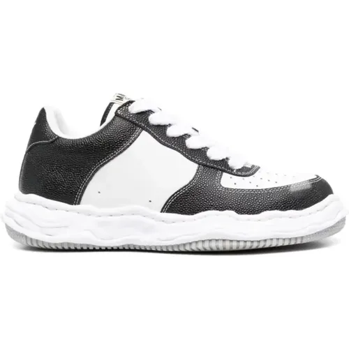 Wayne LOW Original Sole Basket Leather LOW TOP Sneaker /White , female, Sizes: 6 UK, 5 UK, 7 UK, 3 UK, 8 UK - Mihara Yasuhiro - Modalova