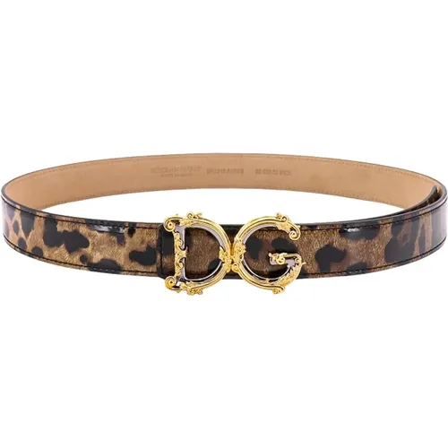Exquisite Leather Belt with Adjustable Closure , female, Sizes: 80 CM, 85 CM - Dolce & Gabbana - Modalova