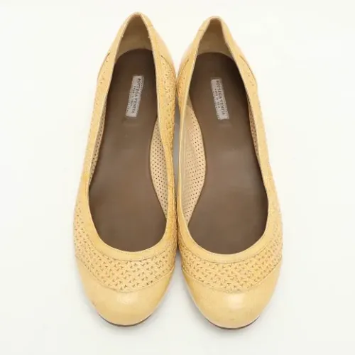 Pre-owned Leather flats , female, Sizes: 5 UK - Bottega Veneta Vintage - Modalova