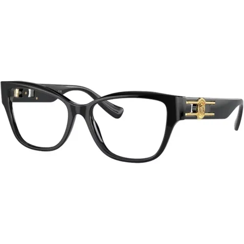 Schwarze Optische Brille Klassischer Stil,Designer Brille,Rosa Optische Brille für den täglichen Gebrauch - Versace - Modalova