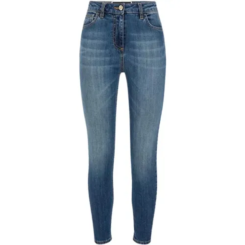 Skinny Jeans with Regular Waist , female, Sizes: W30 - Elisabetta Franchi - Modalova