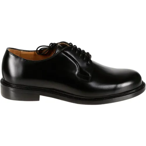 Glossy Leather Derby Shoes , male, Sizes: 9 UK - Berwick - Modalova