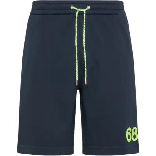 Blaue Bermuda Shorts für Herren , Herren, Größe: 2XL - Sun68 - Modalova