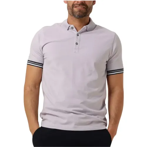 Lila Polo Shirt Trendy Stil , Herren, Größe: 2XL - Genti - Modalova