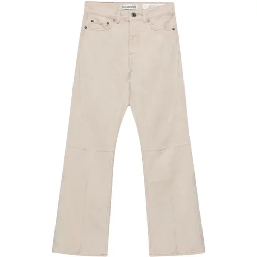 White Denim Jeans Straight Leg , female, Sizes: W27, W28 - Our Legacy - Modalova