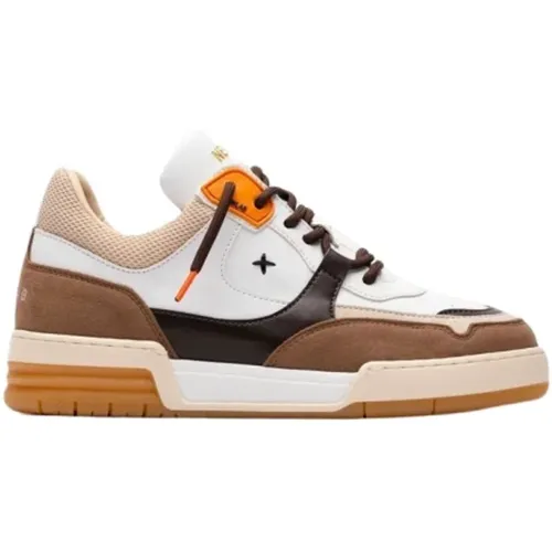 Brown and White Apple Skin Trainer , male, Sizes: 8 UK - Newlab - Modalova