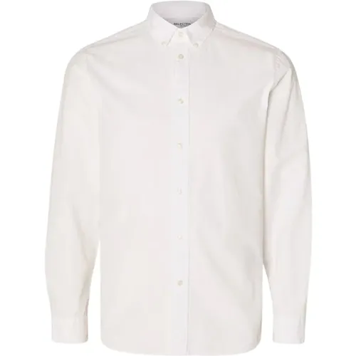 Elegantes Button-Down-Hemd , Herren, Größe: S - Selected Homme - Modalova