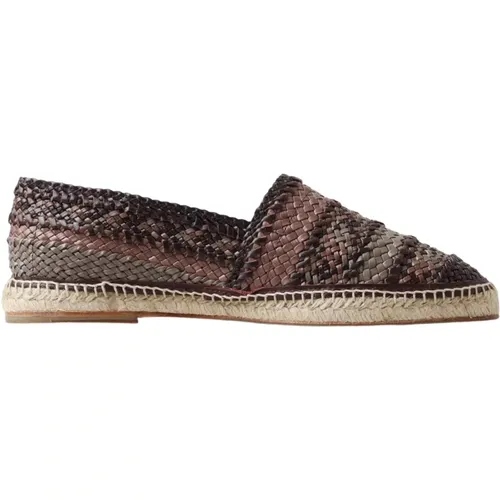 Buffalo Leder Slip-On Espadrilles , Herren, Größe: 40 EU - Dolce & Gabbana - Modalova