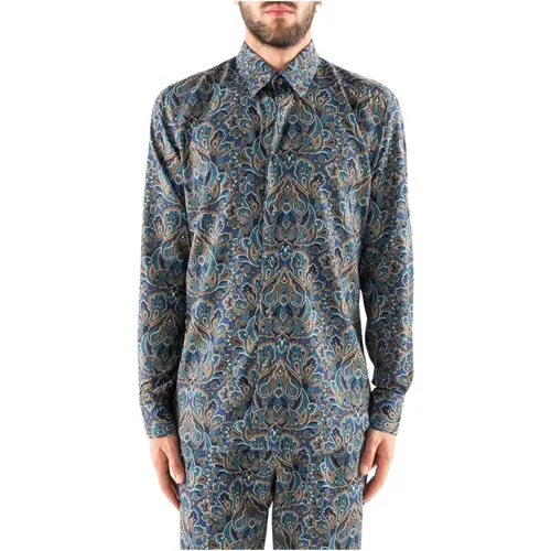 Casual Paisley Hemd , Herren, Größe: M - CORSINELABEDOLI - Modalova