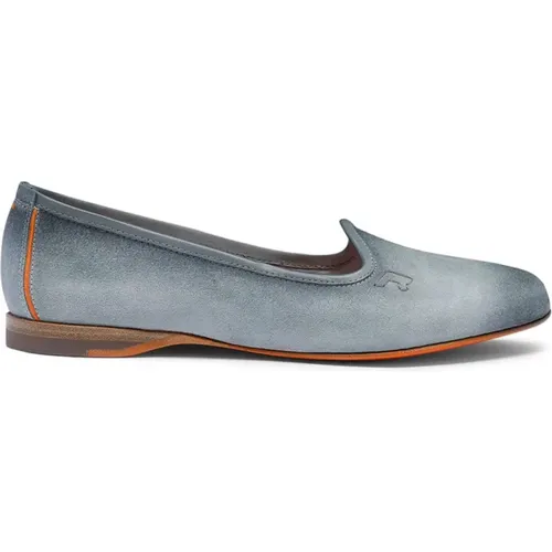 Classic Leather Loafers , female, Sizes: 4 UK, 5 1/2 UK, 3 1/2 UK, 7 UK, 6 UK, 5 UK - Santoni - Modalova