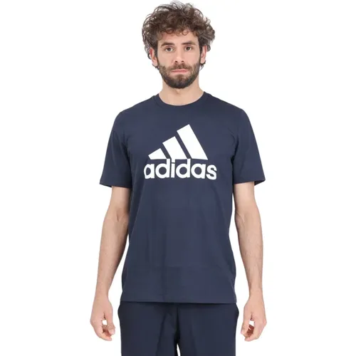 Essentials Single Jersey Big Logo T-shirt , Herren, Größe: XS - Adidas - Modalova