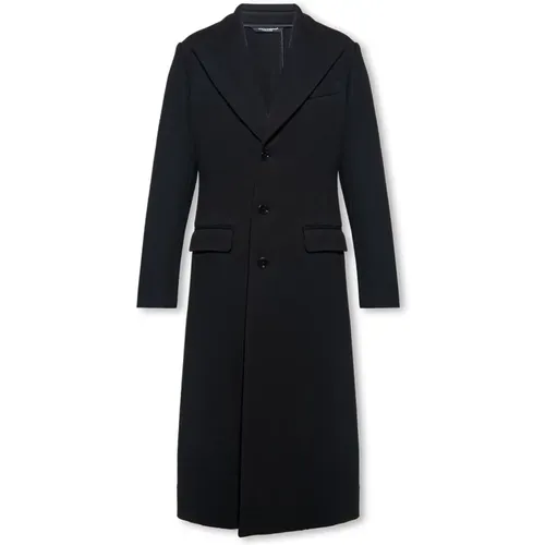 Wool coat , male, Sizes: L, M - Dolce & Gabbana - Modalova