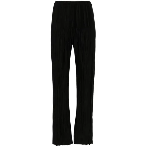 Plissé High Waist Trousers , female, Sizes: S, M, XS - Forte Forte - Modalova