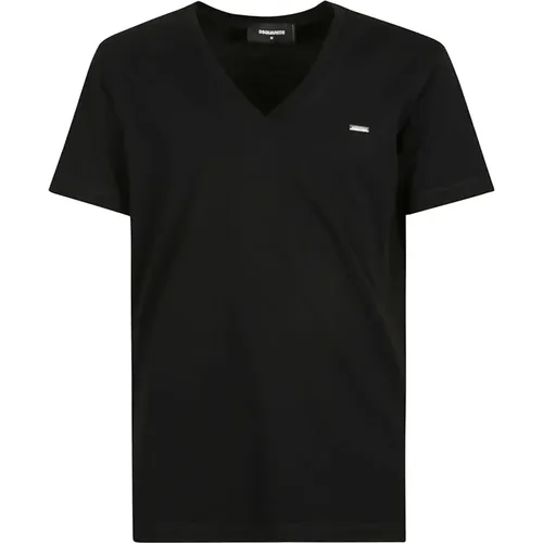 Schwarzes Cool Fit Tee T-shirts Polos - Dsquared2 - Modalova