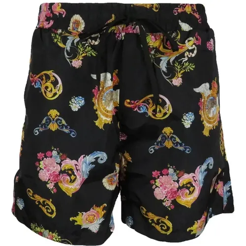 Stylish Men`s Swimwear with Floral Print , male, Sizes: XL - Versace Jeans Couture - Modalova