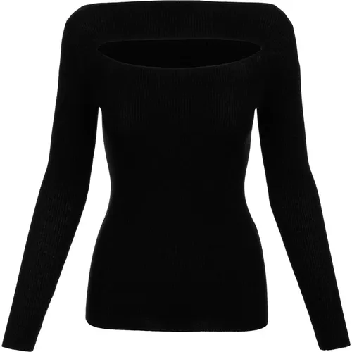 Edgy Cut-Out Long Sleeve Top , female, Sizes: M, XL - P.a.r.o.s.h. - Modalova