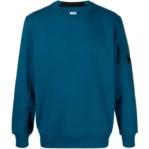 Diagonal Raised Fleece Sweatshirt , Herren, Größe: M - C.P. Company - Modalova