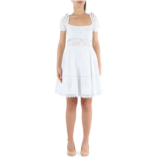 Embroidered Cotton Dress , female, Sizes: S, M, XS - Guess - Modalova