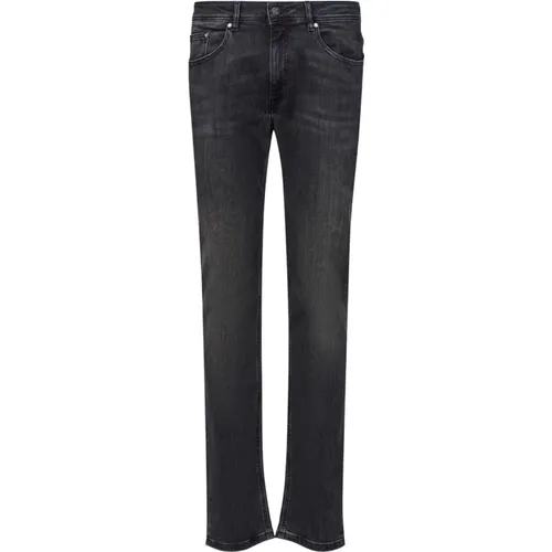 Charcoal Five Pocket Jeans with Studs , male, Sizes: W34 L32 - Karl Lagerfeld - Modalova