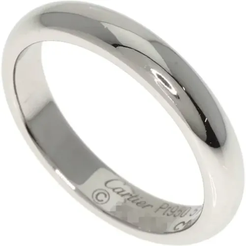 Pre-owned Platinum rings , female, Sizes: ONE SIZE - Cartier Vintage - Modalova