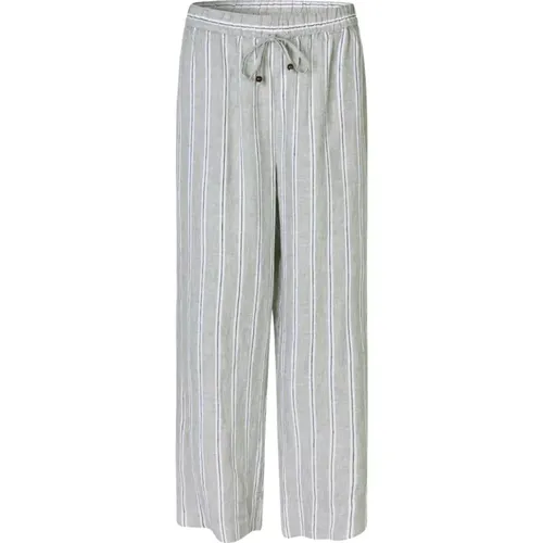 Striped Linen Pants , female, Sizes: M, XL, 2XL - Masai - Modalova