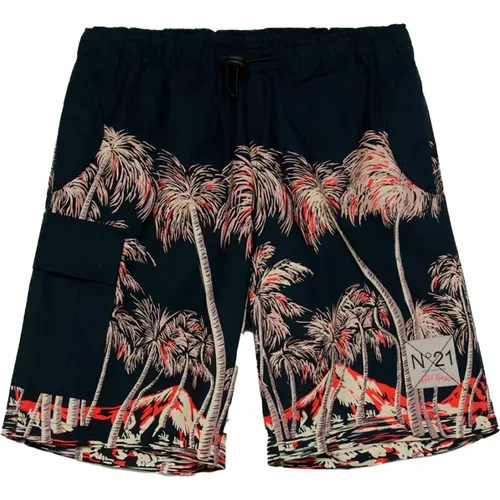 Palm Print Bermuda Shorts N21 - N21 - Modalova