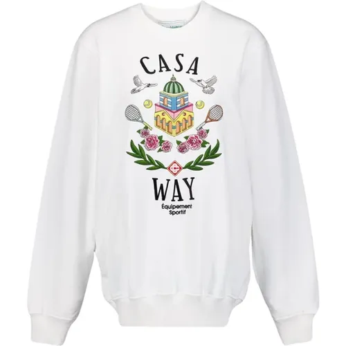 Embroidered Cotton Sweatshirt Multicolour , female, Sizes: S - Casablanca - Modalova