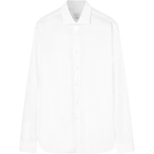 Weiße Baumwollhemd , Herren, Größe: L - Xacus - Modalova
