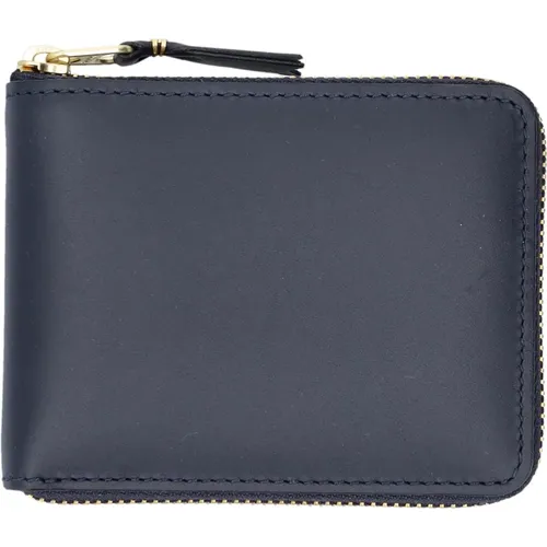 Navy Zip Around Wallet , unisex, Sizes: ONE SIZE - Comme des Garçons - Modalova