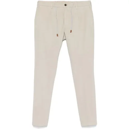 Cotton Trousers with Drawstring Waist , male, Sizes: W31 - Eleventy - Modalova