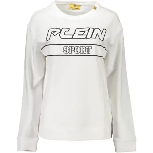 Chic Long-Sleeve Sweatshirt with Contrast Details , female, Sizes: L, XL, XS, M, S - Plein Sport - Modalova