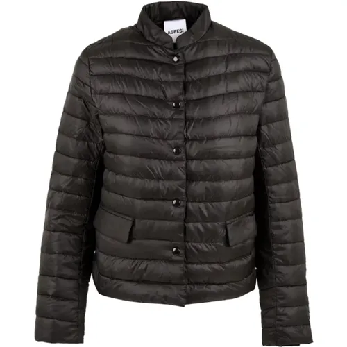 Schwarze Jacke für Frauen , Damen, Größe: L - Aspesi - Modalova