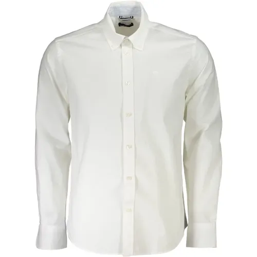 Klassisches Weißes Baumwollhemd , Herren, Größe: M - North Sails - Modalova