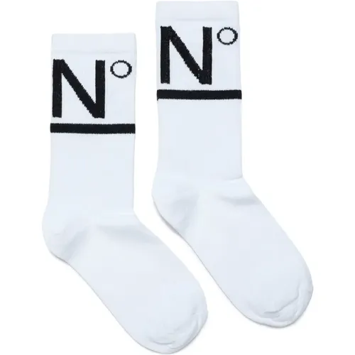 Kontrastierende Logo Baumwollmischung Socken - N21 - Modalova