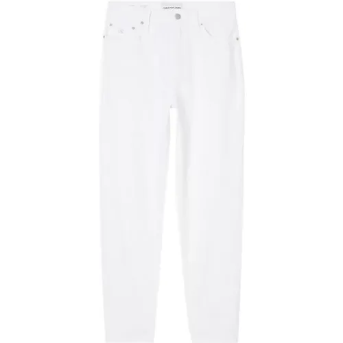 Hochwertige weiße Mom Jeans , Damen, Größe: W27 - Calvin Klein - Modalova
