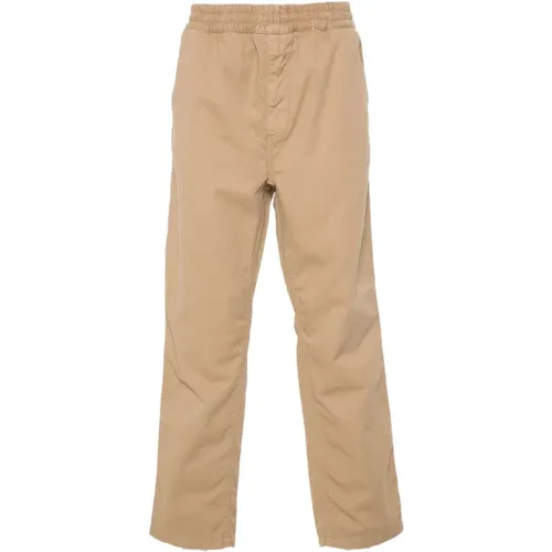 Twill-Gewebe Elastische Hose Taubengrau , Herren, Größe: S - Carhartt WIP - Modalova