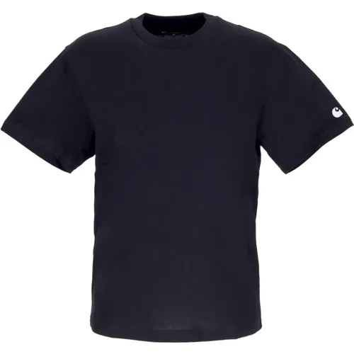 Schwarz/Silber Casey Tee Kurzarm T-shirt , Herren, Größe: S - Carhartt WIP - Modalova