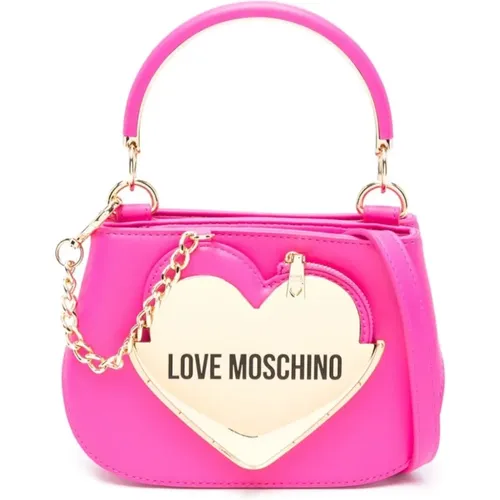 Fuchsia Bags for Women , female, Sizes: ONE SIZE - Love Moschino - Modalova