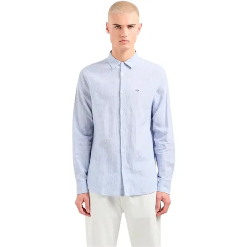 Sporty Long Sleeve Shirt , male, Sizes: M - Armani Exchange - Modalova