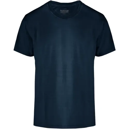 Crew-neck T-shirt with Breast Pocket , male, Sizes: M, S, 2XL, 3XL, L, XL, XS - BomBoogie - Modalova