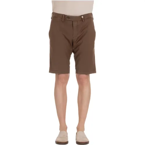 Leichte Atmungsaktive Braune Shorts , Herren, Größe: M - Myths - Modalova