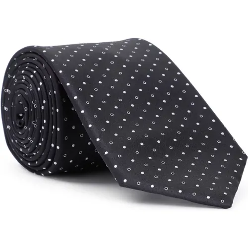 Midnight Silk Tie , male, Sizes: ONE SIZE - Giorgio Armani - Modalova