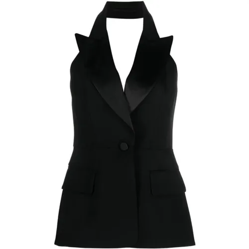 Schwarzer Anzug Stil Wolltop , Damen, Größe: XS - Max Mara - Modalova
