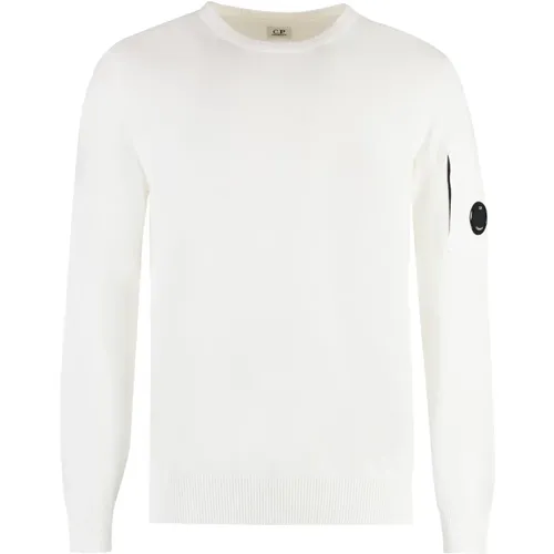 Cotton crew-neck sweater , male, Sizes: M, XL, S, L, 2XL - C.P. Company - Modalova