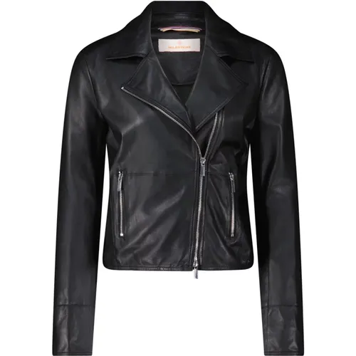 Short Leather Jacket for Summer Nights , female, Sizes: 2XL, L, S, XS, M, XL - Milestone - Modalova