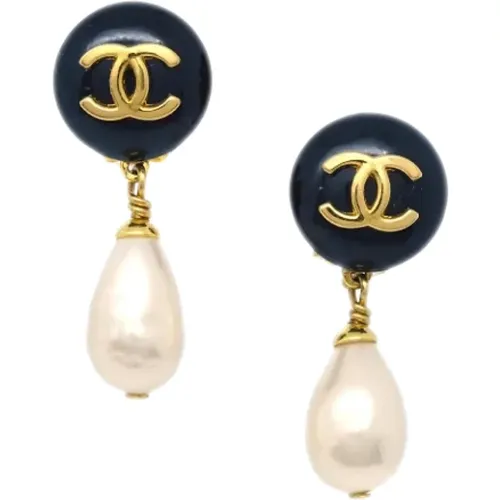 Pre-owned Pearl earrings , female, Sizes: ONE SIZE - Chanel Vintage - Modalova