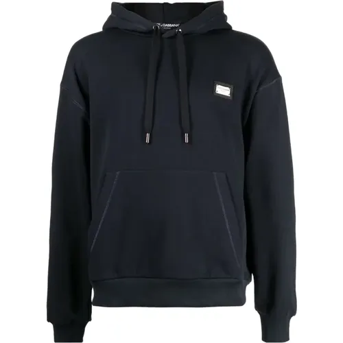 Hooded Sweater Essential , male, Sizes: S, L, XL, M - Dolce & Gabbana - Modalova