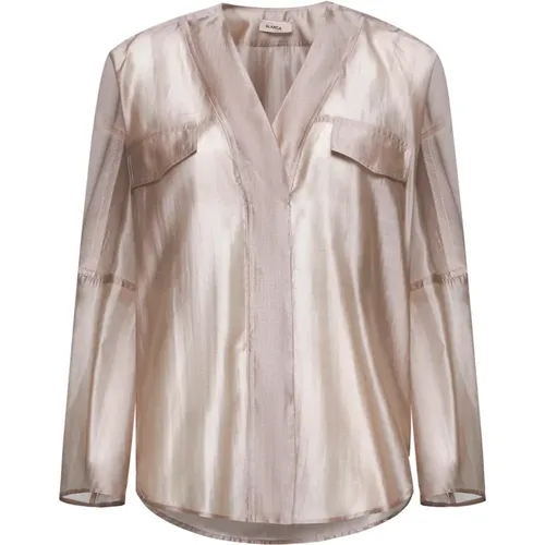 Stylish Shirts Collection , female, Sizes: L, XS, M, S - Blanca Vita - Modalova