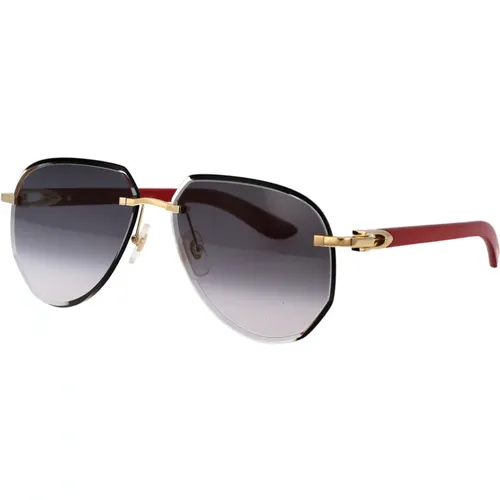 Stylish Sunglasses Ct0440S , male, Sizes: 61 MM - Cartier - Modalova